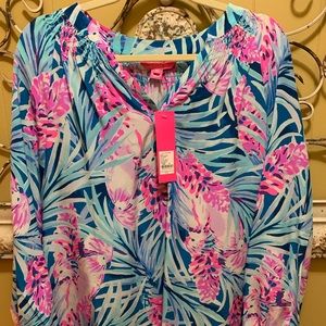 Lilly Pulitzer Elsa MR Peacock Blue Tweethearts